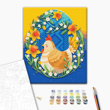 Картина по номерам Тварини, птахи та риби - Пасхальне Щастя © Поліна Скурихіна