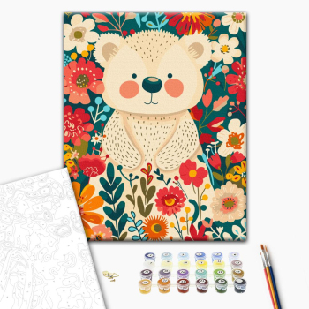 Медвежонок в цветах