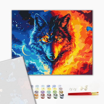 Картина по номерам Преміум картини - Звір стихій