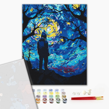 Картина по номерам Преміум картини - Нічне натхнення