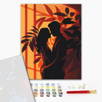 Картина по номерам Преміум картини - Силуети пристрасті