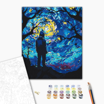 Картина по номерам Люди на картинах - Night inspiration