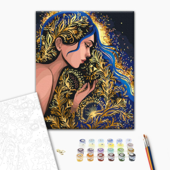 Картина по номерам Авторські колекції - Золота німфа © Поліна Скурихіна