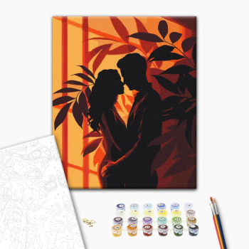 Картина по номерам Романтика - Силуети пристрасті