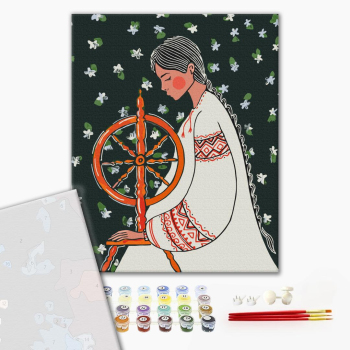 Картина по номерам Преміум картини - Прядка життя © ANNART