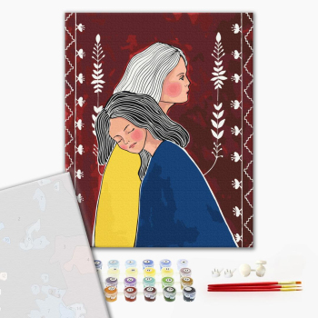 Картина по номерам Преміум картини - Сестри © ANNART