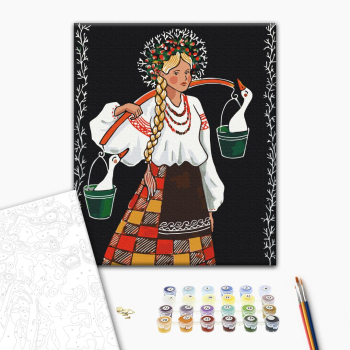 Картина по номерам Авторські колекції - Несёт Аня гусей © ANNART