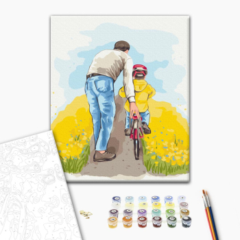 Картина по номерам Люди на картинах - Вместе с папой ©Alla Berezovska