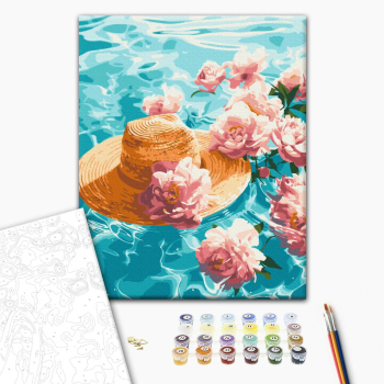 Картина по номерам Квіти - Водяні півонії