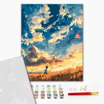 Картина по номерам Преміум картини - Захоплені вітром
