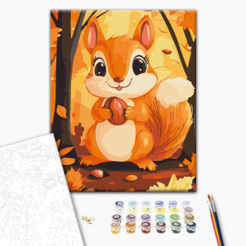 Белка с орешком