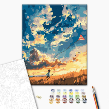 Картина по номерам Природа - Захоплені вітром