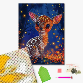 Алмазная мозаика 25x25 - Маленьке оленятко