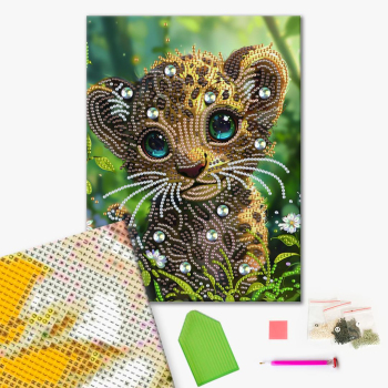 Алмазная мозаика 25x25 - Тигреня