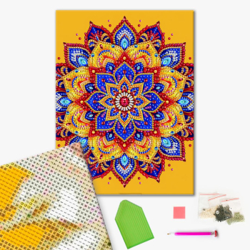 Алмазная мозаика 25x25 - Яскрава квітка