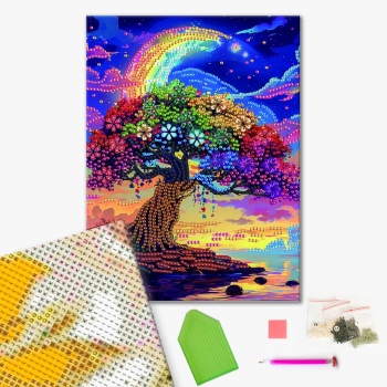 Алмазная мозаика 25x25 - Дерево мрій