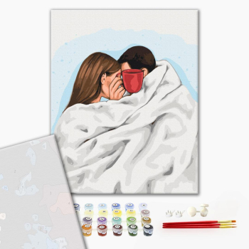 Картина по номерам Преміум картини - Кава на двох ©Alla Berezovska