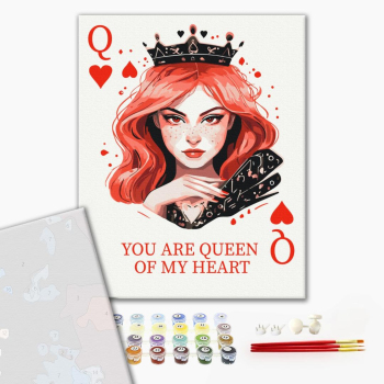 Картина по номерам Преміум картини - Королева сердець