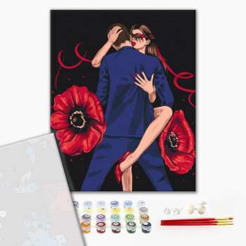 Картина по номерам Преміум картини - Момент пристрасті ©Alla Berezovska