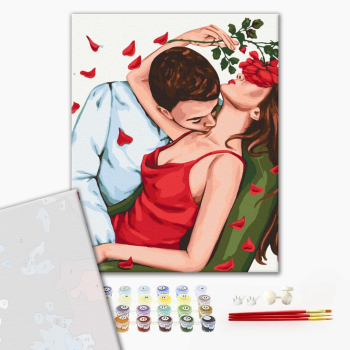 Картина по номерам Картины 40x40 - Поцілунок троянди © dia_alla
