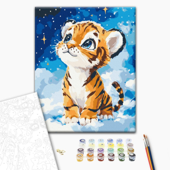 Мечтательный тигренок