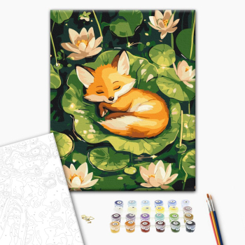 Спящий лисенок