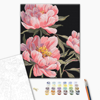 Картина по номерам Авторські колекції - Мова півоній © LUNATART