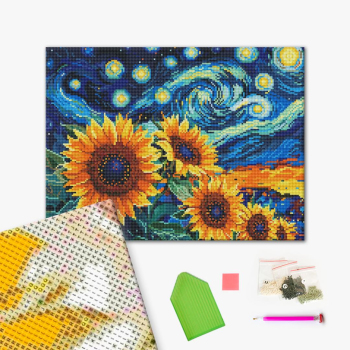 Подсолнух в стиле Ван Гога
