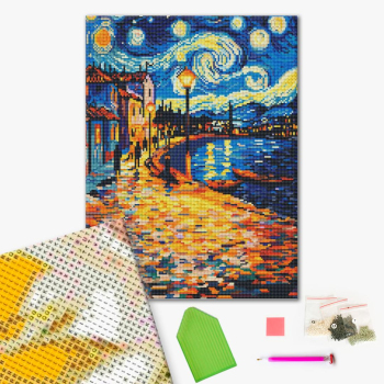 Алмазна мозаїка BLACK 40х50 - Зоряний берег