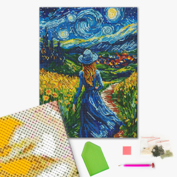 Девушка в звездную ночь