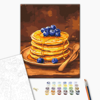 Pancakes with blueberries