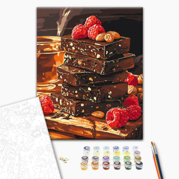 Шоколад с орешками и фруктами