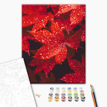 Осіннє серце в краплинах