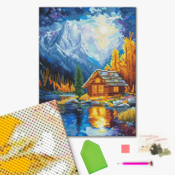 Алмазна мозаїка BLACK 30х40 - Місячний вечір