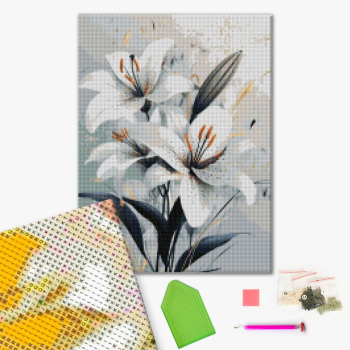 Алмазна мозаїка 40х50 - Ніжна лілія