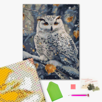 Алмазна мозаїка 40х50 - Сіра сова