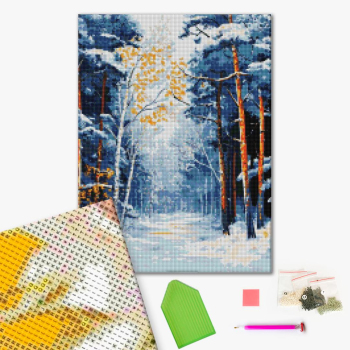 Зимний пейзаж в лесу