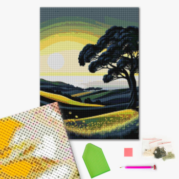 Алмазна мозаїка 40х50 - Силует дерева