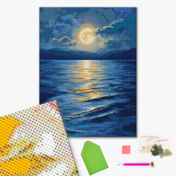 Алмазна мозаїка 40х50 - Місячне світло на воді