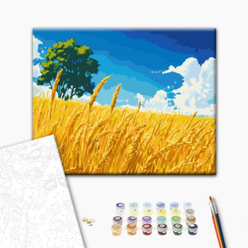 Поле золотых колосков