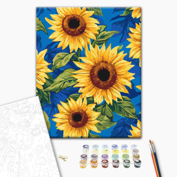 Цветущие подсолнухи