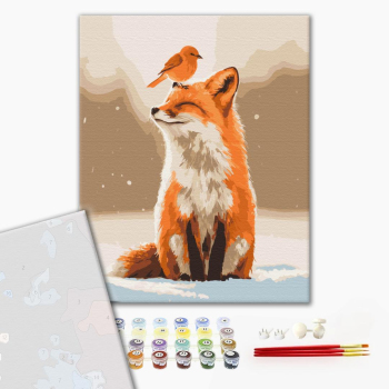 Картина по номерам Преміум картини - Друзі зими
