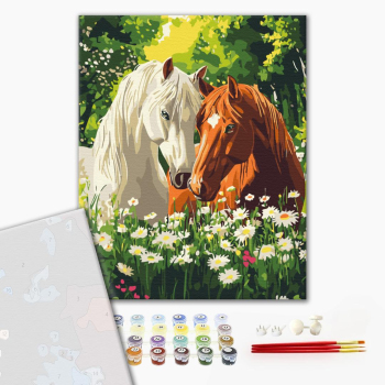 Картина по номерам Преміум картини - Тиша квітучих ранків