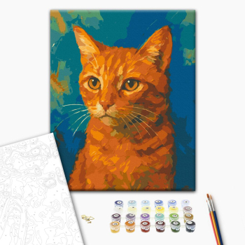 Картина по номерам Авторські колекції - Рудий кіт © Oleg Loburak
