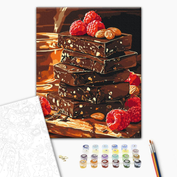 Шоколад с орехами и фруктами