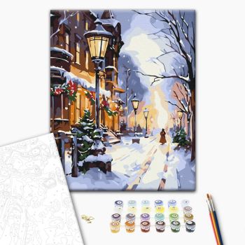 Сяйво ліхтарів взимку