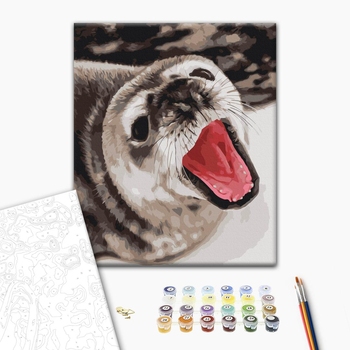 Картина по номерам Тварини, птахи та риби - Тюленячі позіхання ©Анна Соіна