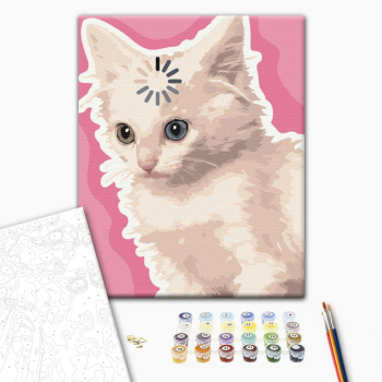 Картина по номерам Тварини, птахи та риби - Думаючий кіт