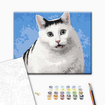 Картина по номерам Тварини, птахи та риби - Кіт 