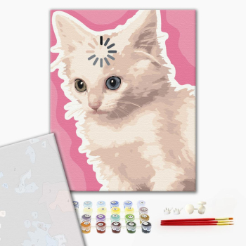Картина по номерам Преміум картини - Мыслящий кот